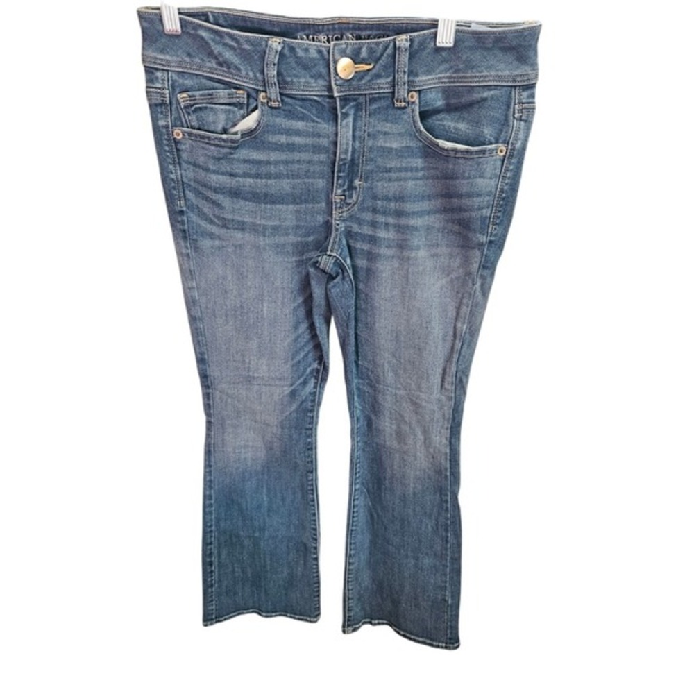 American‎ Eagle AE Super Stretch Bootcut Jeans Women's Denim Blue 10S